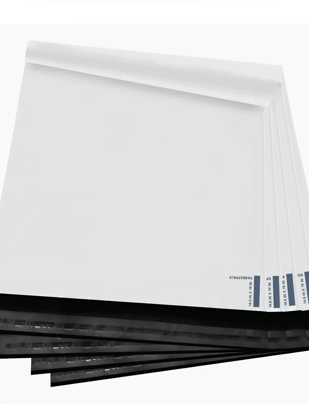 Poly Mailers Ten In White -  14.5x19